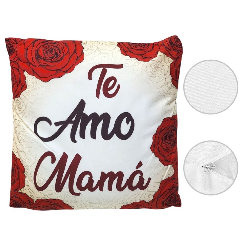 COJIN ALMOHADA DECORATIVA DEL DIA DE LAS MADRES 43X43CM