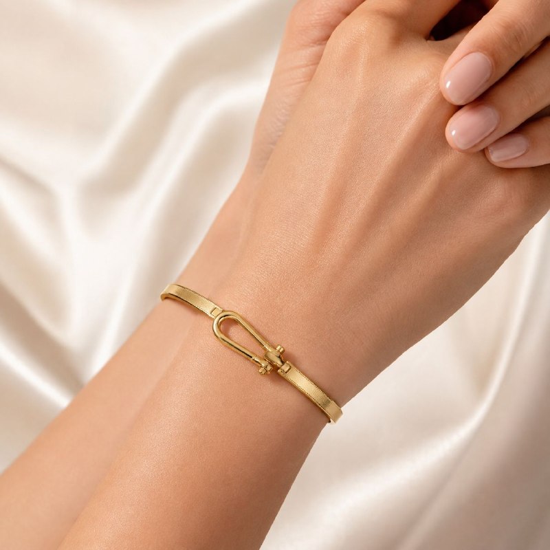 PULSERA DE ENCHAPE PARA DAMA 6.5CM