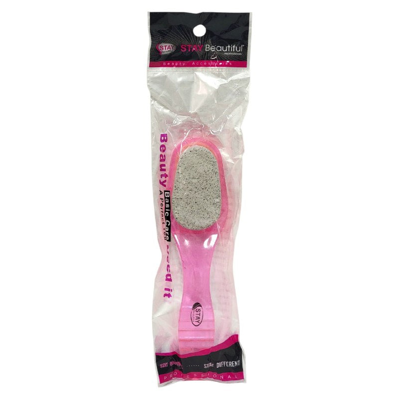 LIMA PIEDRA POMEZ LIMA DE PEDICURA 2 EN 1 STAY BEAUTIFUL 2X21CM, 4 COLORES