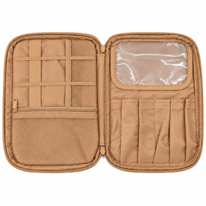 BOLSO ORANIZADOR DE VIAJE MULTIUSOS CON SUJETADORES INTERNOS PARA CABLES, COSMETICOS O ACCESORIOS 23X11X17CM