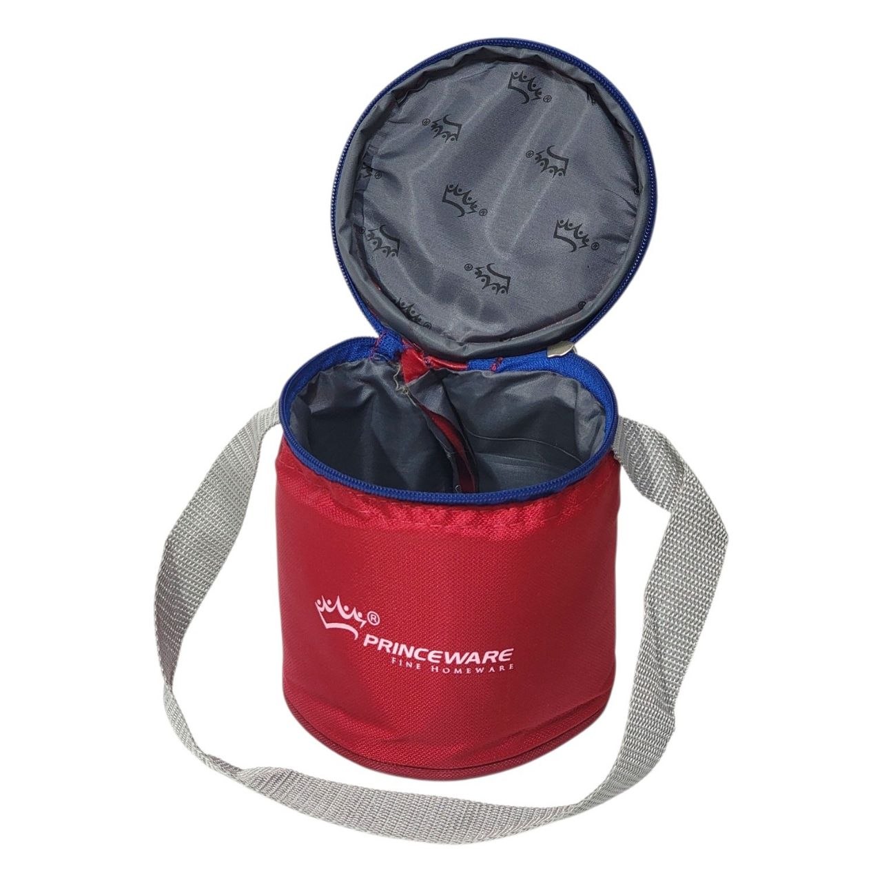 LONCHERA REDONDA CON ASA DISEÑO CILÍNDRICO PRINCEWARE FINE HOMEWARE