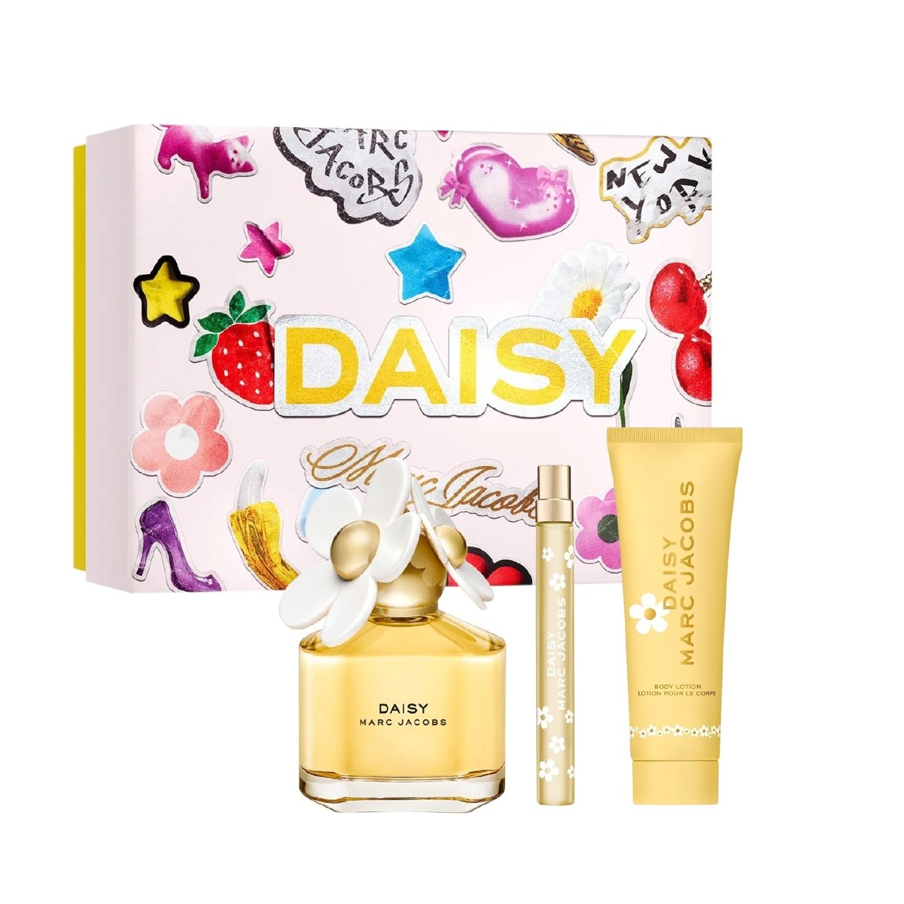 SET MARC JACOBS DAISY EDT 100ML EDT 10ML CREMA CORPORAL 75ML (M)