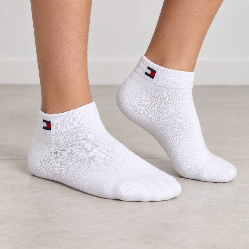 CALCETA TOBILLERA ACOLCHADA TOMMY HILFIGER ORIGINAL PARA NIÑOS 6 PARES TALLA: 4-10