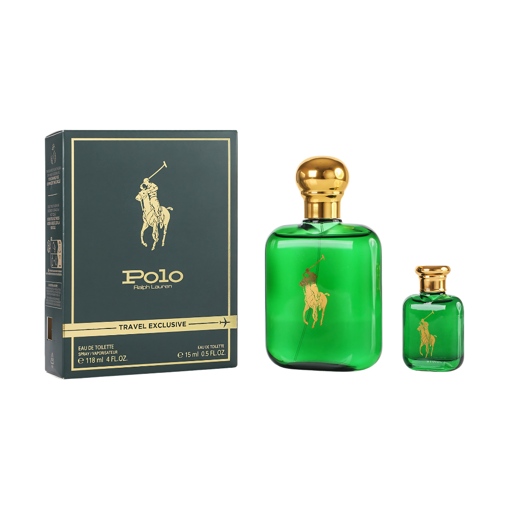 SET RALPH LAUREN POLO TRAVEL EXCLUSIVE EDT 118ML EDT 15ML (H)