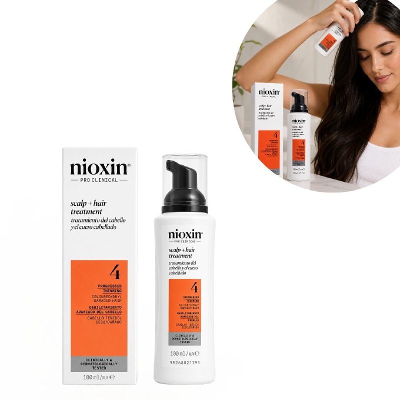 TRATAMIENTO CAPILAR INTENSIVO EN ESPUMA SIN ENJUAGUE DENSIFICADOR Y PROTECTOR DE COLOR PARA CABELLO TEÑIDO NIOXIN 100ML