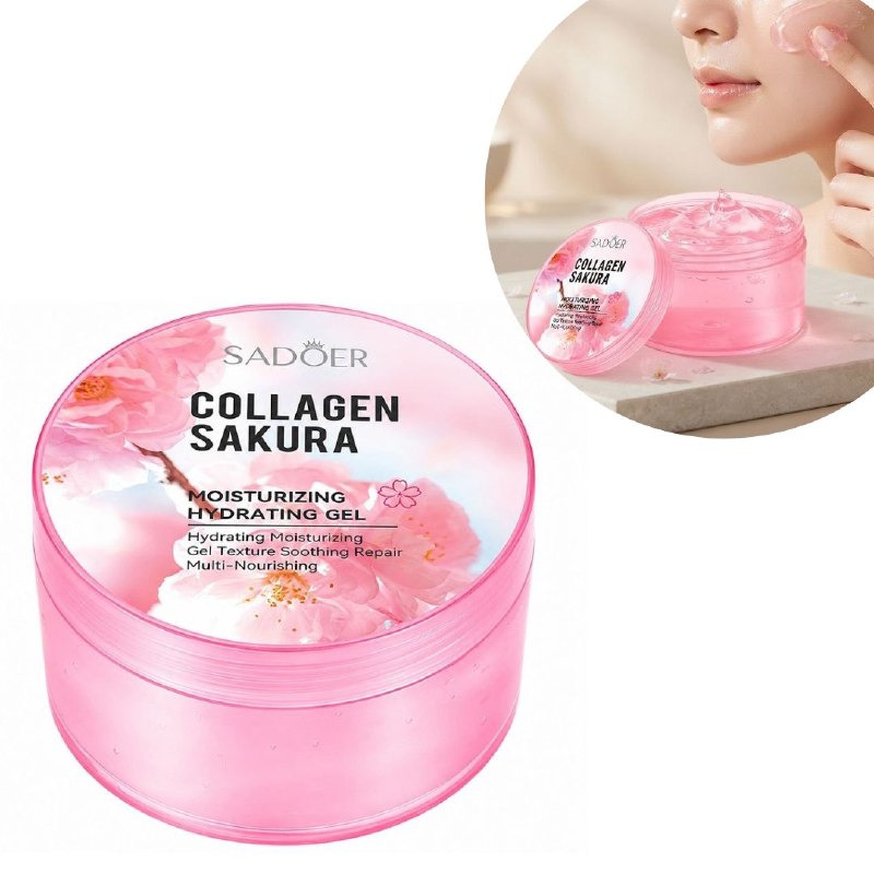 CREMA FACIAL HIDRATANTE Y REPARADORA Y CALMANTE DE EXTRACTO DE SAKURA SADOER 300G