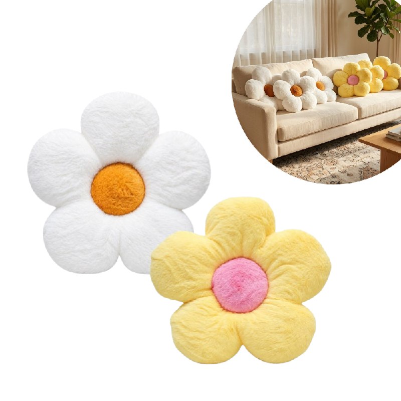 COJIN DECORATIVO EN FORMA DE FLOR SUAVE BENELI HOME 36X36CM