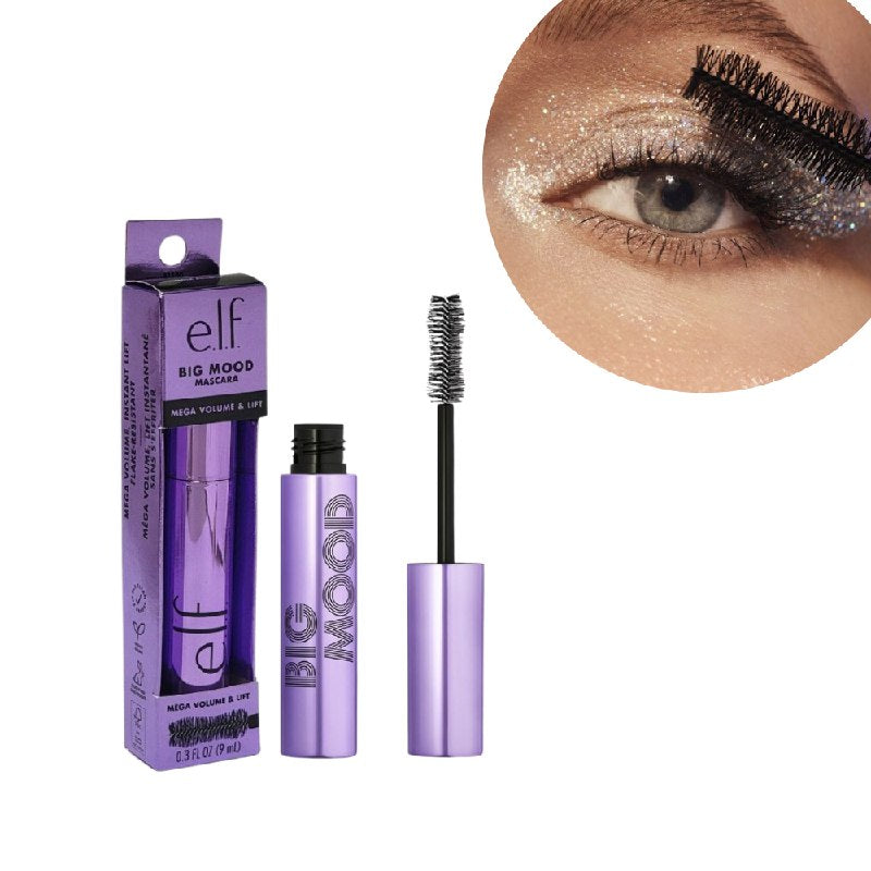 RIMEL VOLUMIADOR Y ELEVADOR CON CEPILLO EXCLUSIVO ELF COSMETICS 9ML