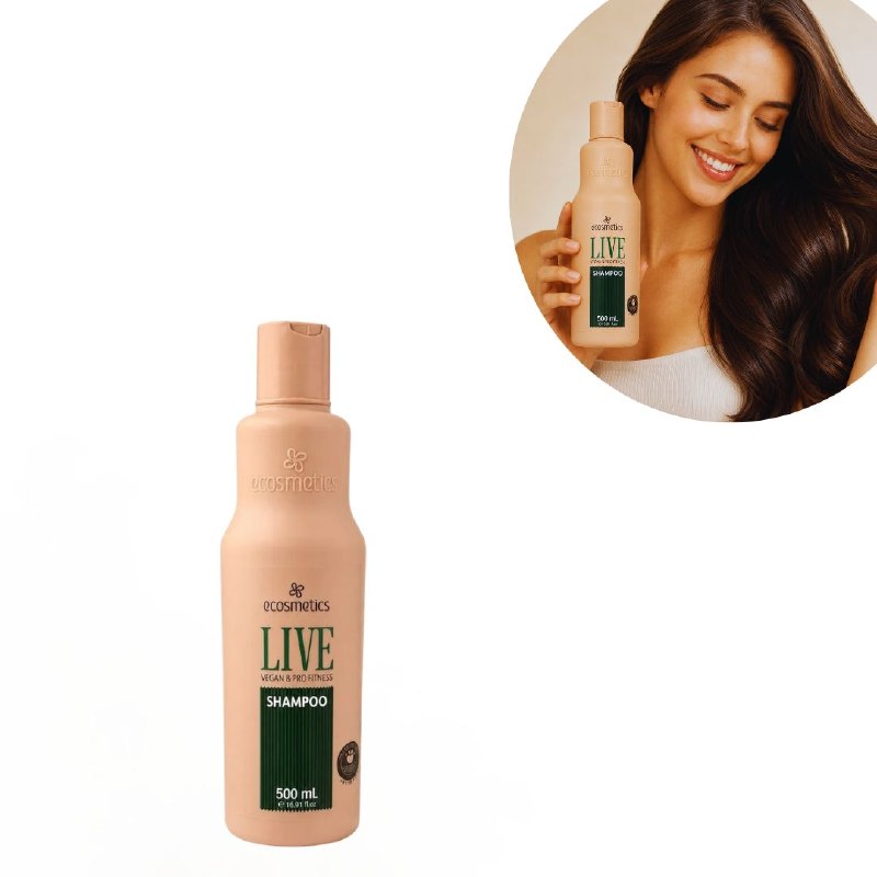 SHAMPOO LIMPIEZA DIARIA Y FRESCURA ECOSMETICS LIVE 500ML 1 UND