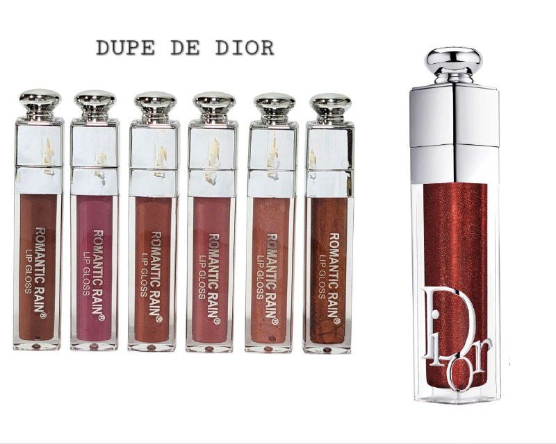BRILLO LABIAL DE COBERTURA TOTAL Y ACABADO CRISTALINO COLOR INTENSAMENTE PIGMENTADO CON VITAMINA E ROMANTIC RAIN (DUPE DE DIOR)