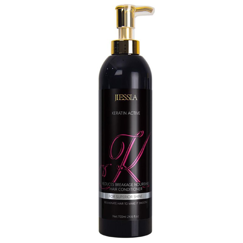 ACONDICIONADOR QUERATINA FORMULA SUAVE Y EFECTIVA MEJORA LA SEQUEDAD DEL CABELLO JIESSIA 700ML