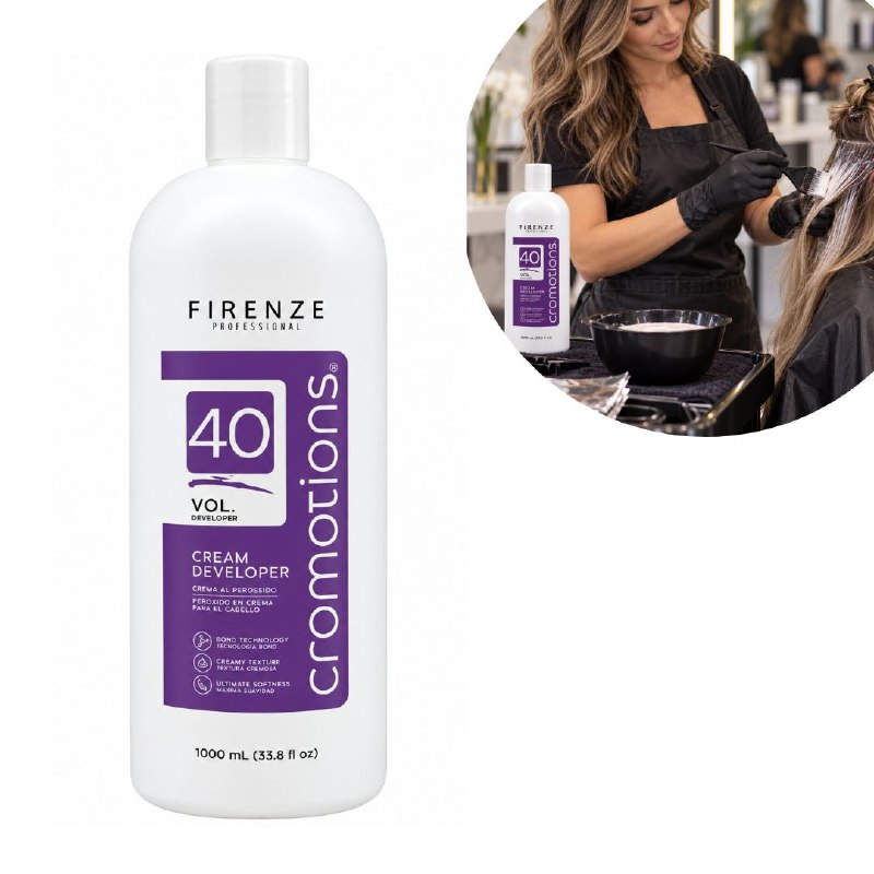 PEROXIDO EN CREMA REVELADORA DE COLORACION AL 12% VOL40 FIRENZE 1000ML