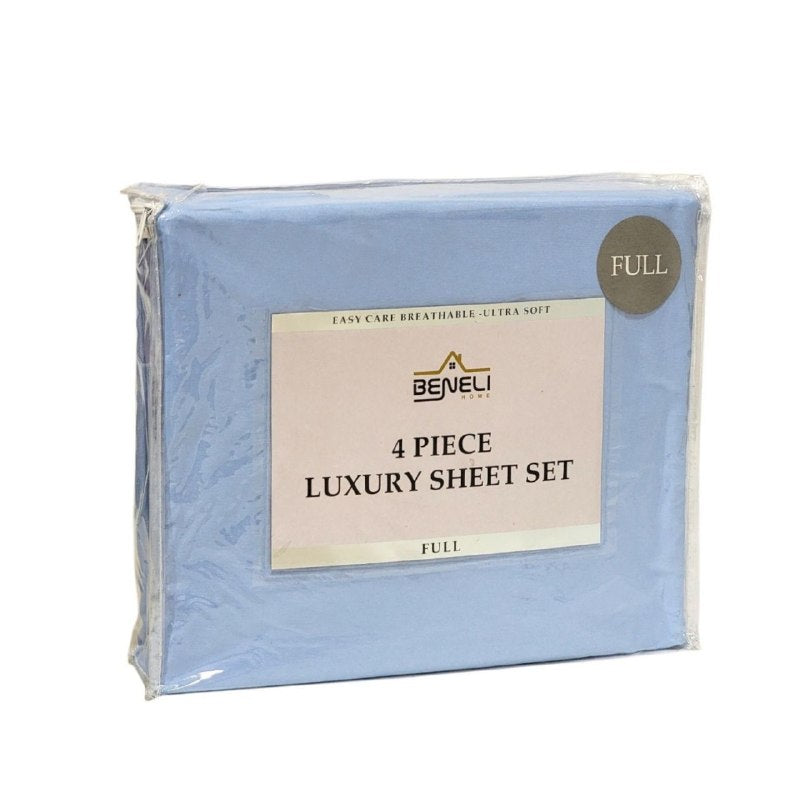JUEGO DE SABANAS DE LUJO TAMAÑO FULL DE 4PCS BENELI HOME