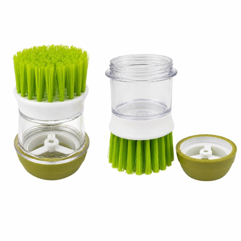 CEPILLO DISPENSADOR PARA LAVAR PLATOS CON BASE ORGANIZADORA 9.2X12.2CM
