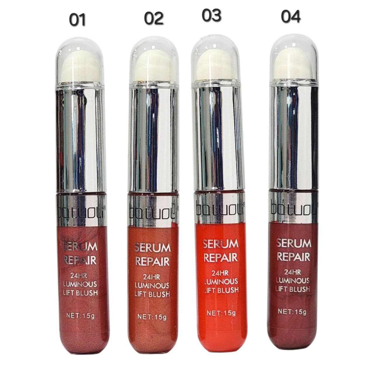 RUBOR LIQUIDO BRILLO DURADERO Y ASPECTO NATURAL DIFUMINABLE 24H BATUOLI 15G (DUPE DE LOREAL)