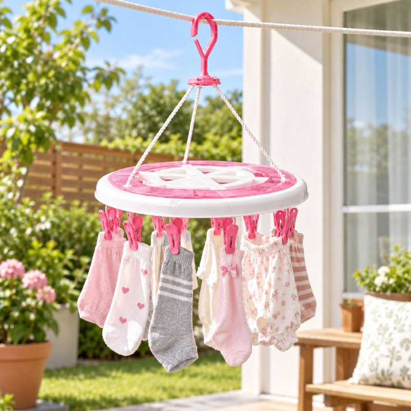 GANCHO TENDEDERO CIRCULAR DE ROPA INTEIOR Y PRENDAS PEQUEÑAS ENWEI 33CM