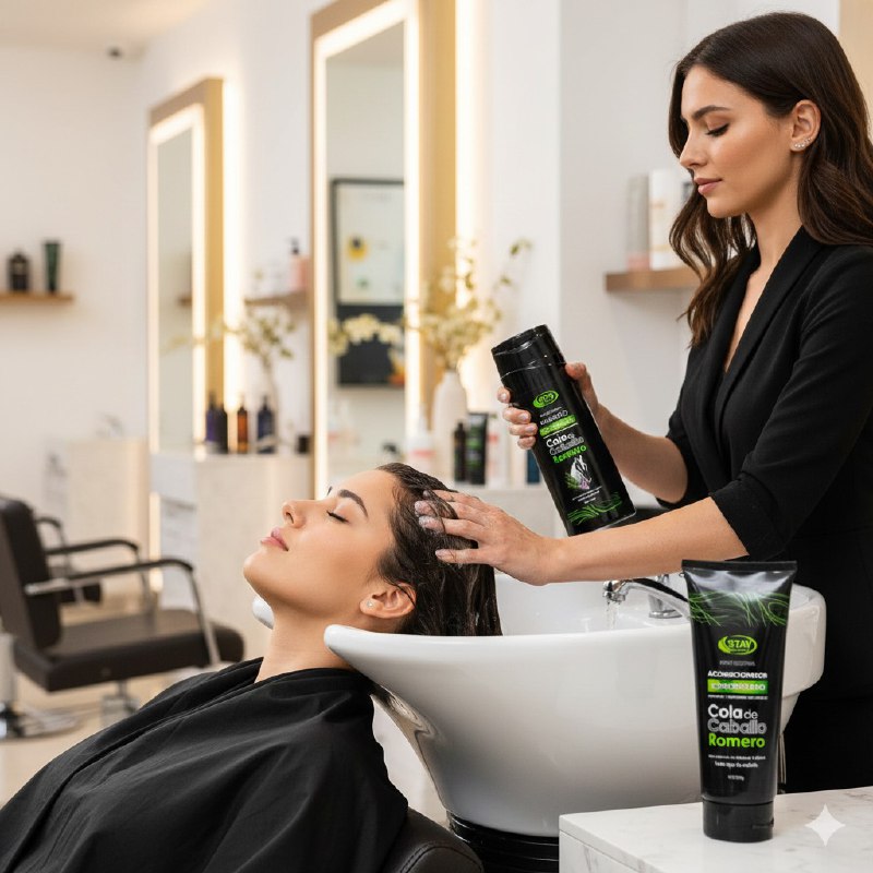 SHAMPOO PARA EL CABELLO EN SET Y ACONDICIONADOR COLA DE CABALLO, HIDRATA Y REPARA TU CABELLO DEJANDO UN BRILLO NATURAL SHAMPOO 400ML, ACONDICIONADOR 230G STAY BEAUTIFUL
