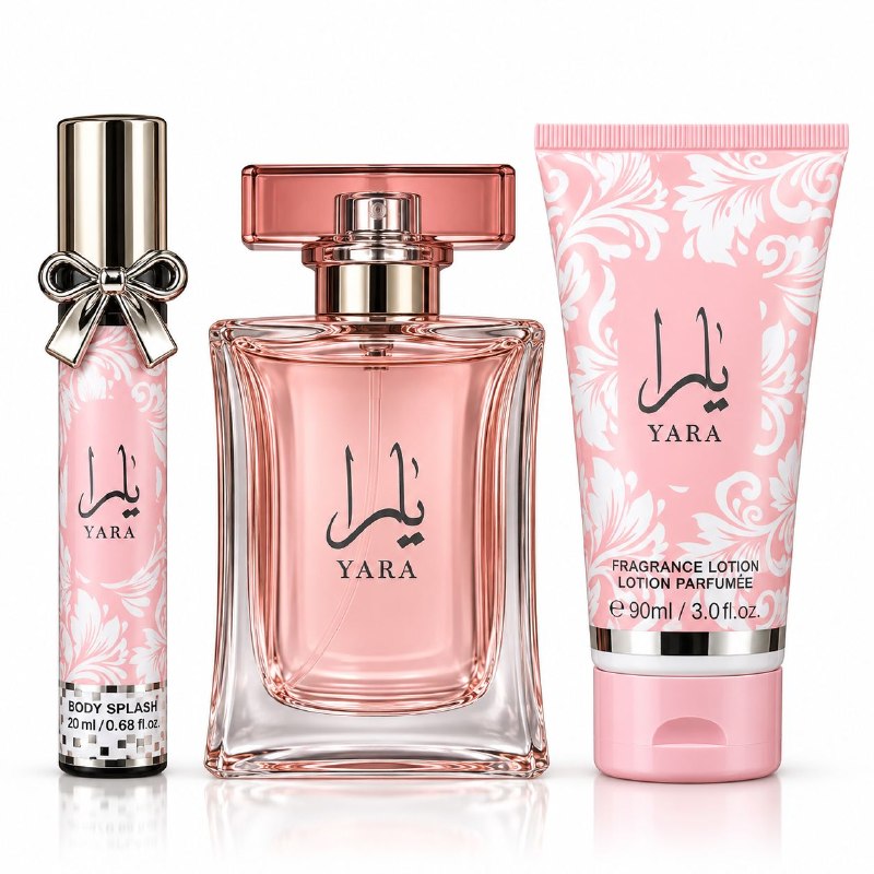 SET MYSTICAL YARA EDP 20ML, SPLASH 50ML, BODY LOTION 90ML (M) (AROMA SIMILAR LATTAFA YARA)