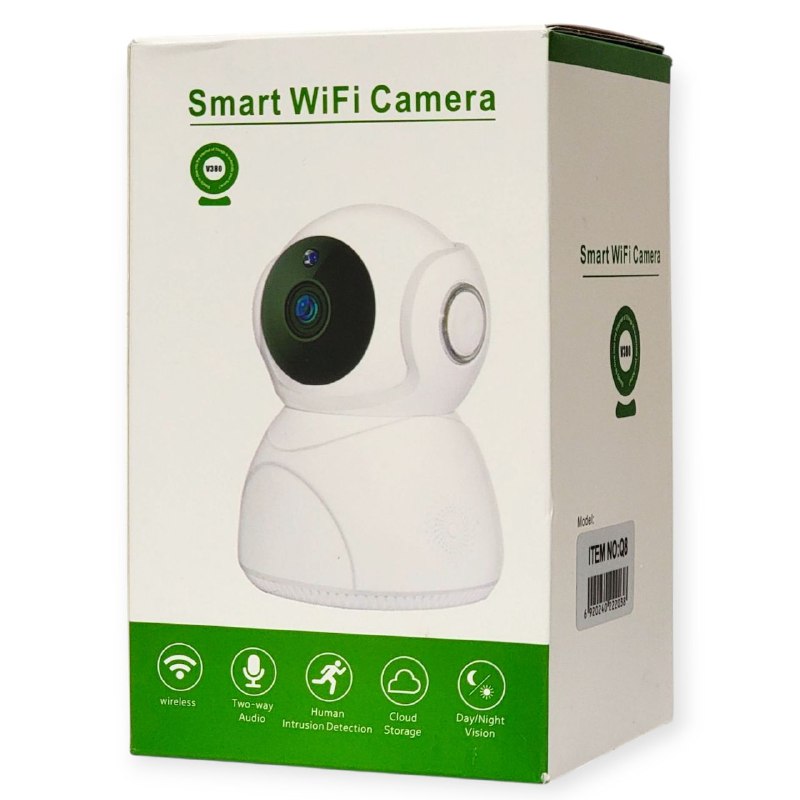 CAMARA DE SEGURIDAD WIFI INALAMBRICA, AUDIO BIDIRECCIONAL, DETECCION DE MOVIMIENTO, ALMACENAMIENTO EN LA NUBE, VISION DIURNA Y NOCTURNA SMART WIFI CAMERA V380