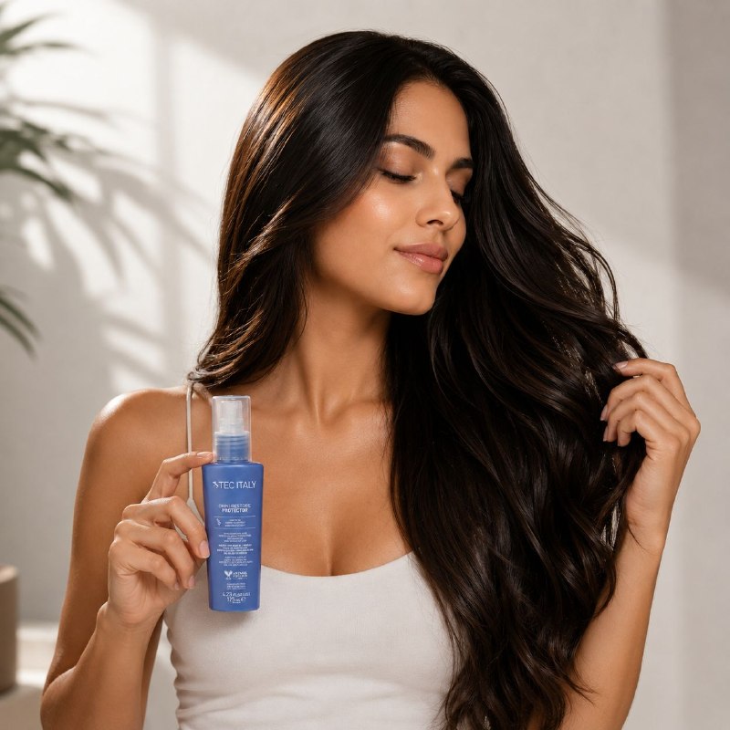 TRATAMIENTO CAPILAR PROTECTOR DE COLOR, RESTAURADOR, ACONDICIONADOR Y REVITALIZANTE CON ACEITE DE RICINO TEC ITALY 125ML
