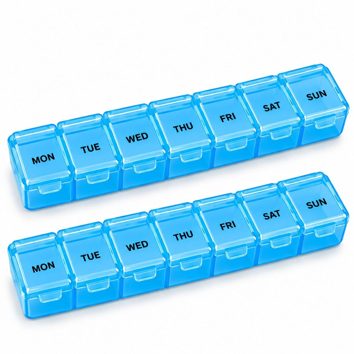 SET DE PASTILLEROS SEMANALES WISH BY CLICK 2PCS / 14 COMPARTIMENTOS