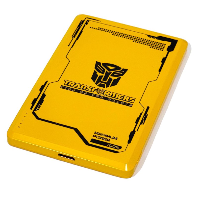 POWER BANK BATERIA TF-D01, CAPACIDAD DE CARGA 20W MAXIMO, 5000MAH/3.87V, ENTRADA TIPO C, SUCCION MAGNETICA, PORTATIL TRANSFORMERS AUTHENTIC BEASTS ALLIANCE