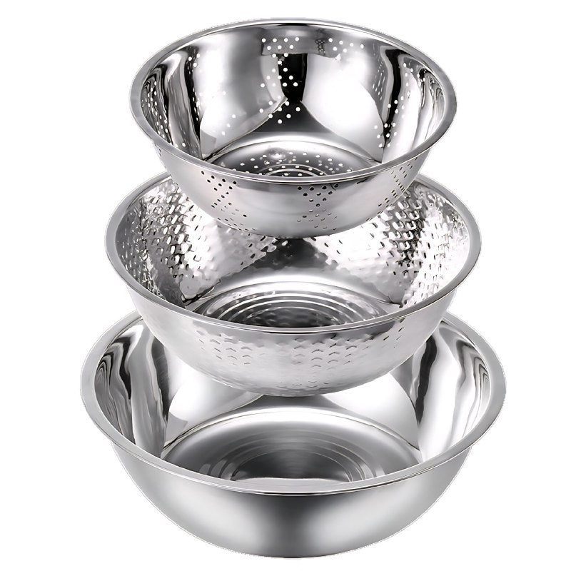 SET DE TAZONES DE ACERO INOXIDABLE 3PCS DECAKILA