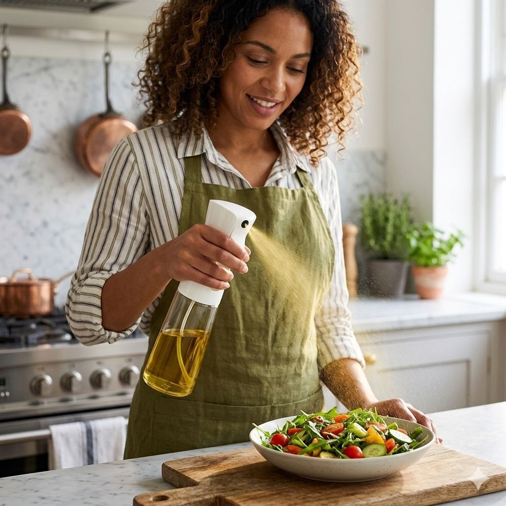 ATOMIZADOR DE ACEITE DE SPRAY HOMOGÉNEO PARA COCINA 330ML