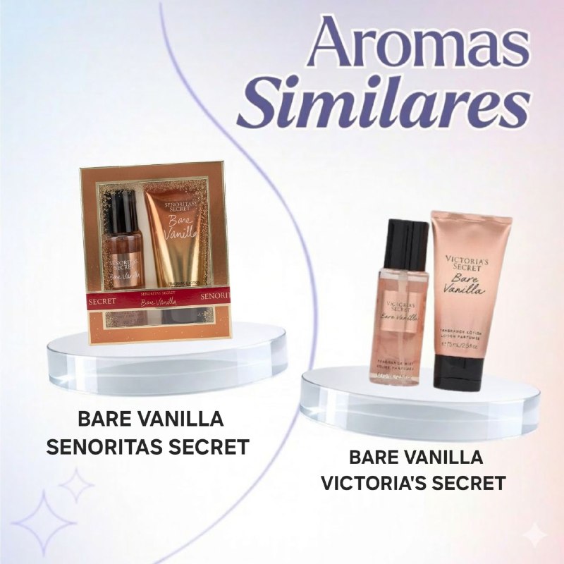 SET SENORITAS SECRET BARE VANILLA SPLASH 75ML CREMA CORPORAL 75ML (M) (AROMA SIMILAR VS BARE VANILLA)