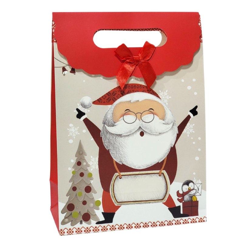 BOLSA DE REGALO NAVIDEÑA MINI MEDIANO 21X15CM