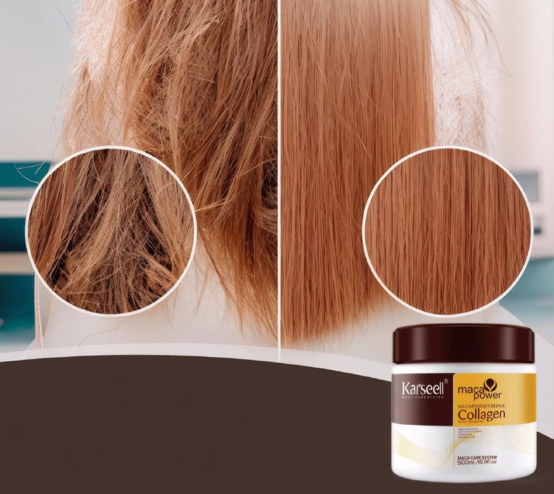 MASCARILLA PARA EL CABELLO CON COLAGENO Y ACEITE DE ARGAN KARSEELL 500ML