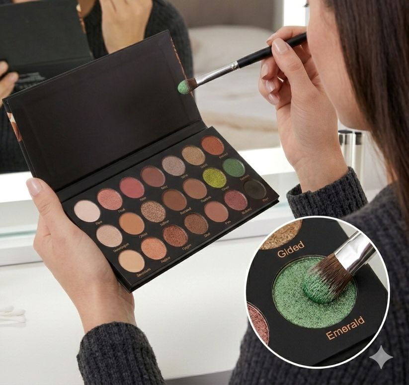PALETA DE SOMBRAS DE OJOS CON ACABADO PROFESIONAL DE 24 TONOS BEAUTY EVOLVED