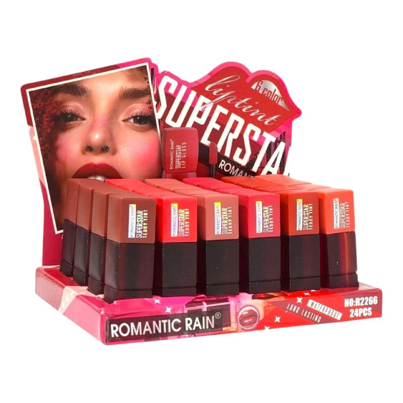 BRILLO LABIAL TINTA LIQUIDA DE ALTA FIJACION NATURAL DURADERA ROMANTIC RAIN (DUPE DE MAYBELLINE)