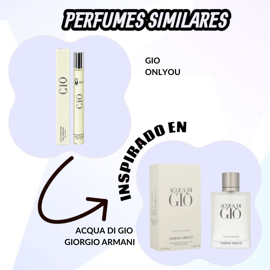 PERFUME EN TUBO PARA HOMBRE GIO POUR HOMME 4 EDP 35ML (H)