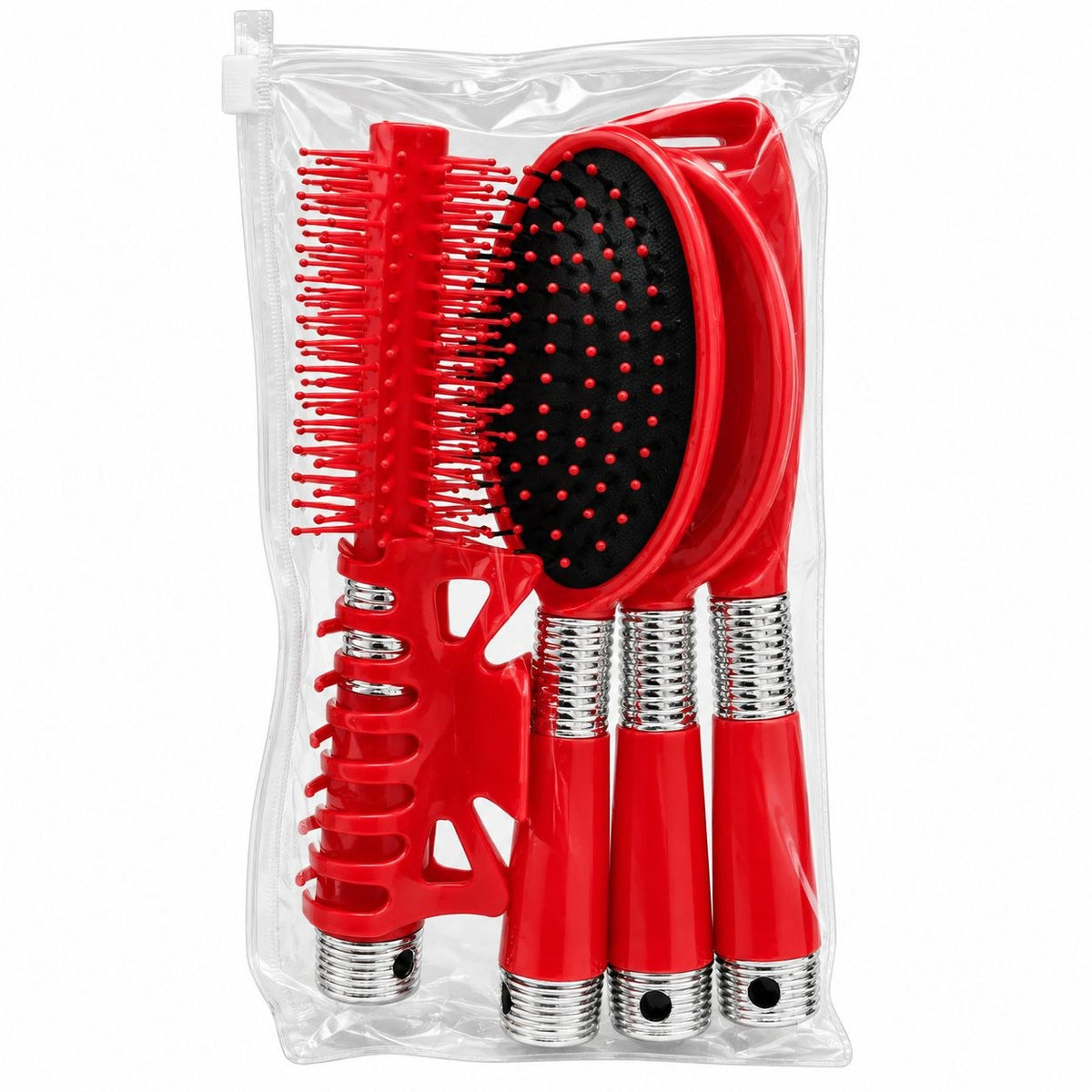 SET DE CEPILLOS ESPEJO Y ACCESORIOS PARA CABELLO 5 PIEZAS
