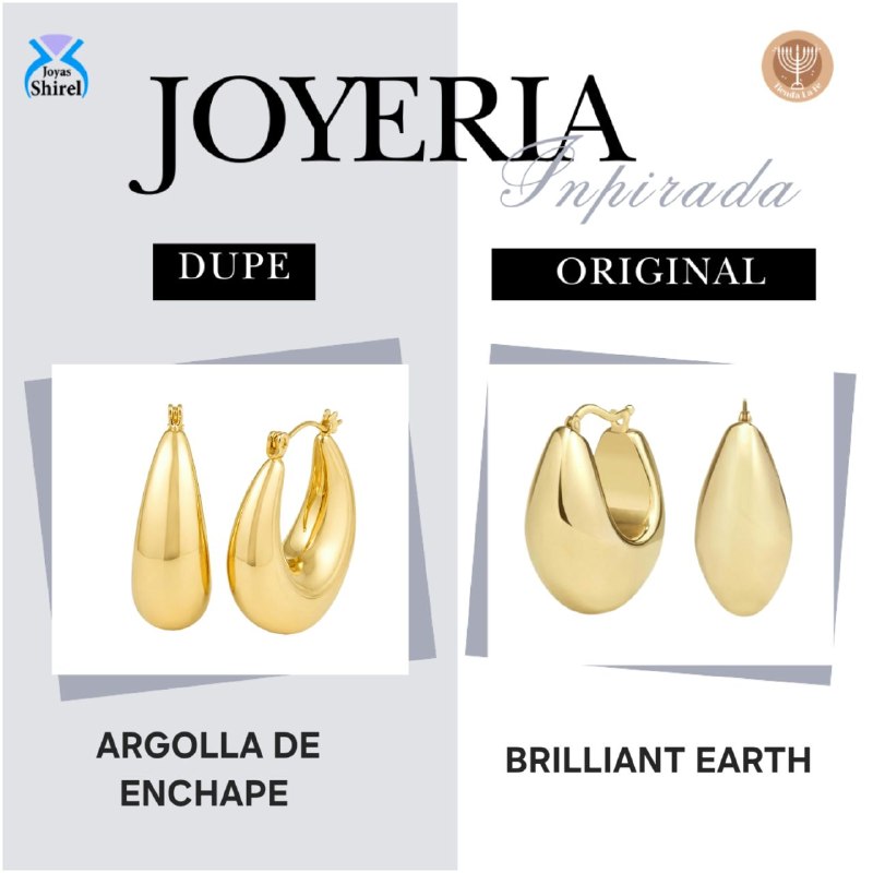ARGOLLAS DE ENCHAPE PARA DAMA 3CM