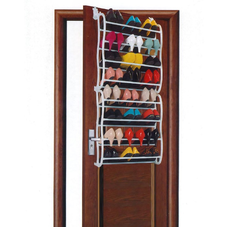 ORGANIZADOR ZAPATERA METALICA SOBRE LA PUERTA MULTINIVEL DE 24 PARES TIDY HOUSE 19.1X57.2X123.8CM