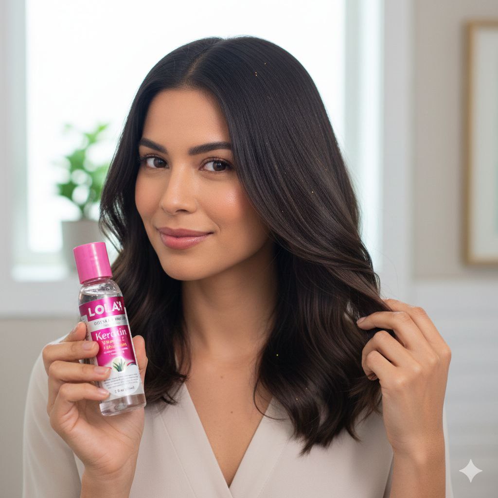 GOTAS DE BRILLO CON QUERATINA Y ALOE VERA LOLA 60ML
