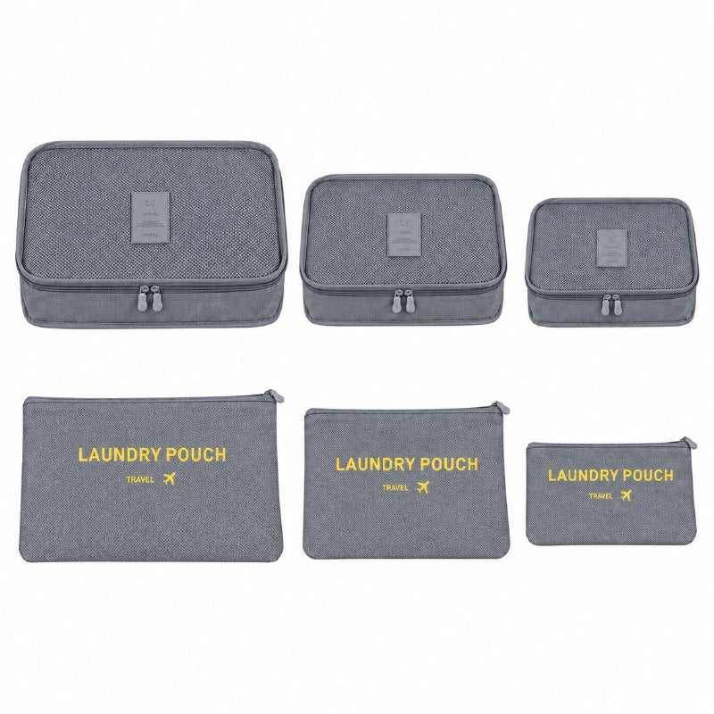 SET DE 6 BOLSOS ORGANIZADORES DE VIAJE PARA MALETA MULTIUSOS