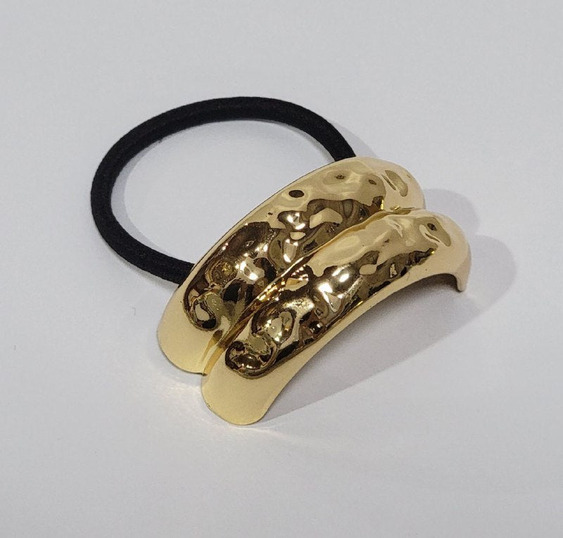 COLA DECORATIVA METALICA PARA EL CABELLO COLOR DORADO VARIOS ESTILOS PONY CUFFS