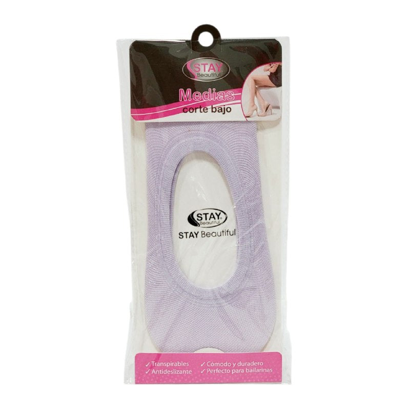 MEDIAS DE CORTE BAJO TRANSPIRABLES ANTIDESLIZANTES PARA MUJERES TALLA UNICA 1 PAR STAY BEAUTIFUL, 6 ESTILOS