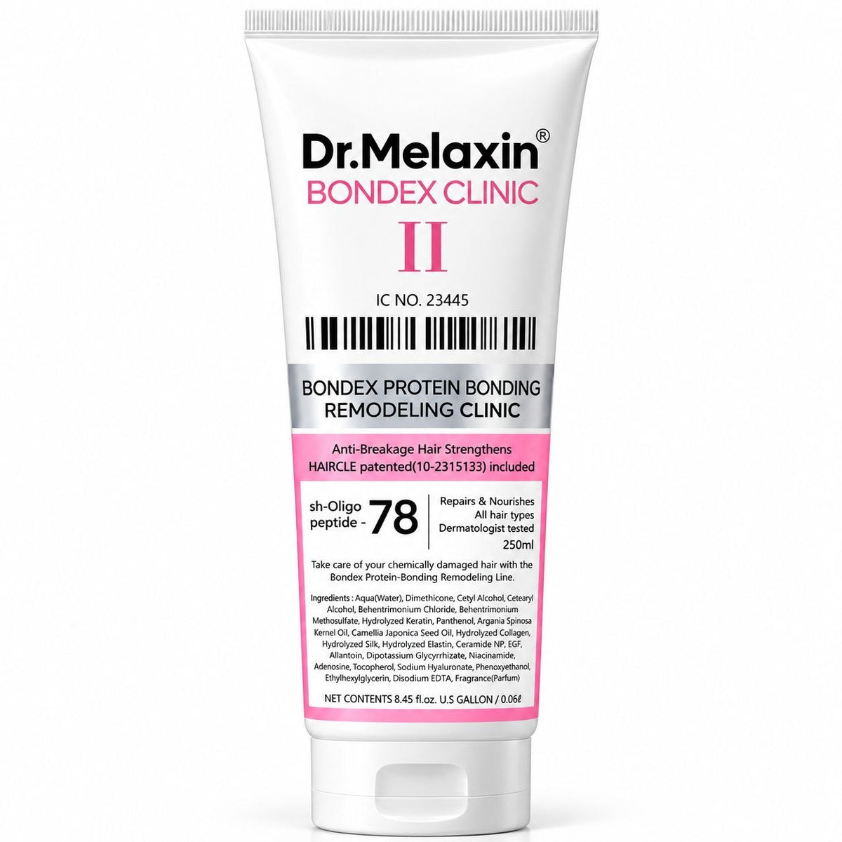 TRATAMIENTO CAPILAR REPARADOR Y RECONSTRUCTOR BONDEX CLINIC II DR.MELAXIN 250ML