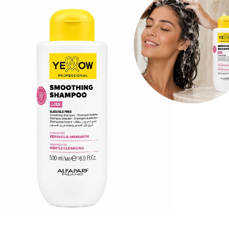 SHAMPOO ALISADOR Y ANTIFRIZZ SIN SULFATOS PARA CABELLOS REBELDES CON KERATINA ALFAPARF 500ML