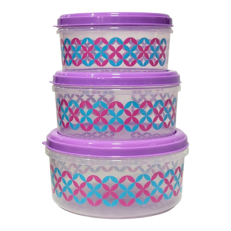SET DE RECIPIENTES PANAS PARA ALIMENTOS 3UND 13X25C 11X23CM 10X20CM