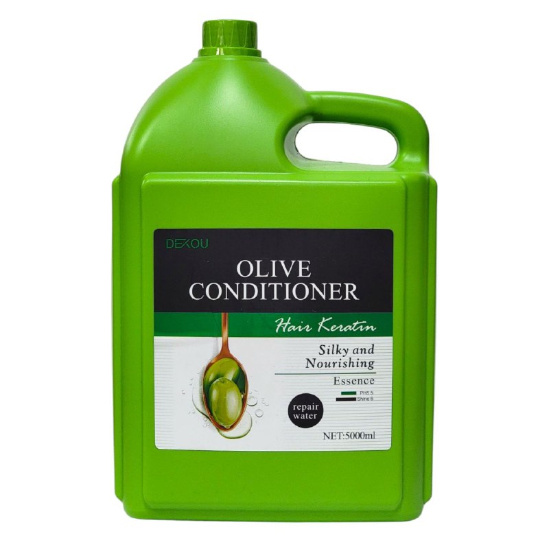 ACONDICIONADOR DE ACEITE DE OLIVIA, NUTRE Y REPARA EL CABELLO, DEJA EL CABELLO SUAVE, ELEGANTE, TERSO Y CON BRILLO DEXOU OLIVE CONDITIONER HAIR KERATIN 5000ML