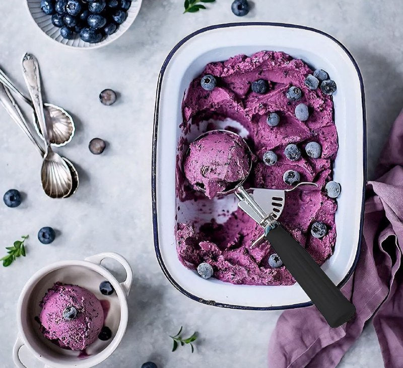 CUCHARA PARA HACER BOLITAS DE HELADO DE ACERO INOXIDABLE LONG SHUO ICE CREAM SCOOP