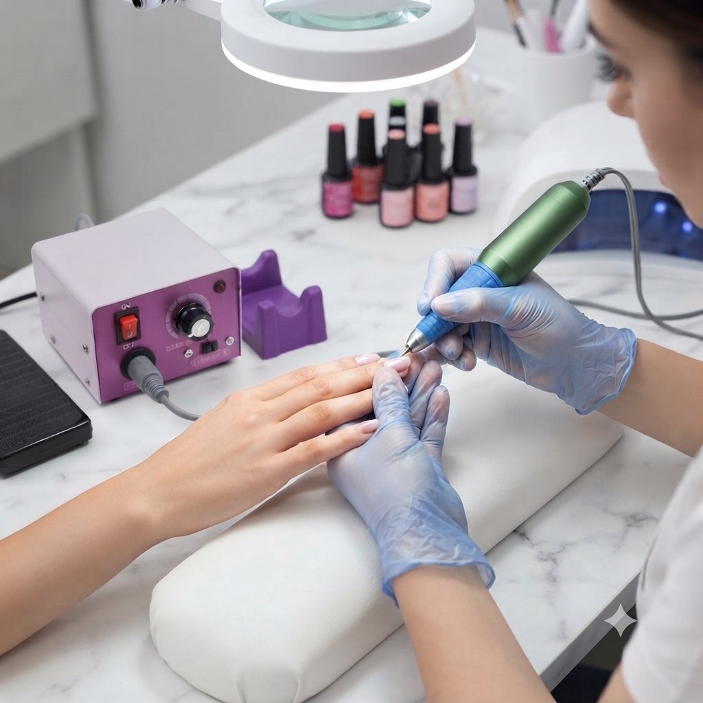 PULIDOR ELECTRICO DE UÑAS TORNO PROFESIONAL DE ALTA PRECISIÓN PARA MANICURA Y PEDICURA EVOK