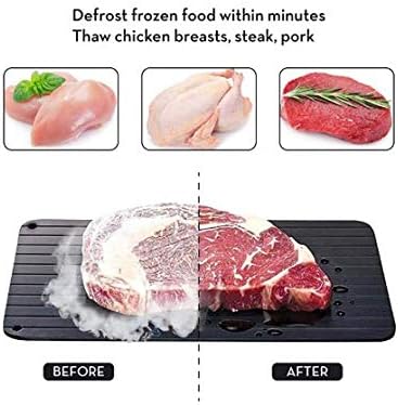 BANDEJA DE ALUMINIO DE DESCONGELACION RAPIDA PARA CARNES Y ALIMENTOS 29.5X20.8CM