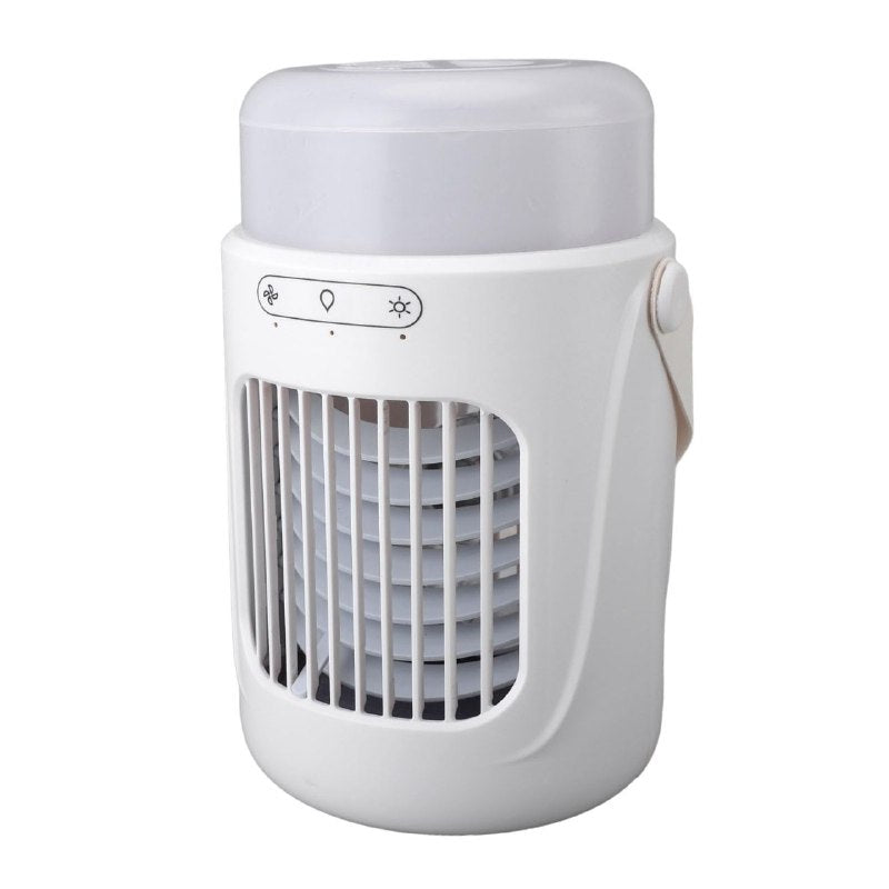 VENTILADOR PORTATIL REDONDO DE REFRIGERACION DE AGUA Y HUMIFICADOR