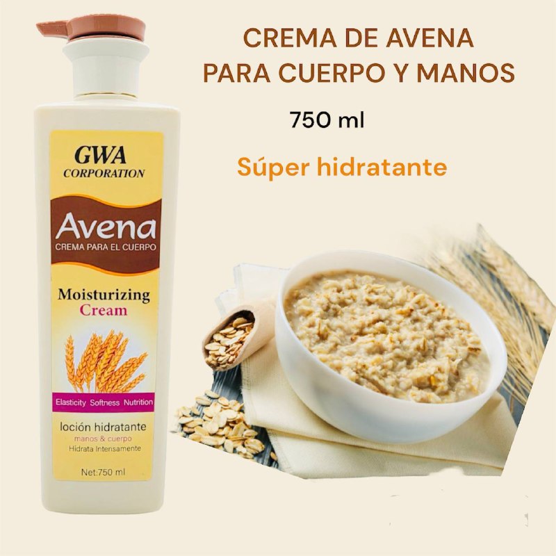 CREMA CORPORAL HIDRATANTE REPARADORA CON AVENA DE EUROPA ORIENTAL GWA CORPORATION 750ML